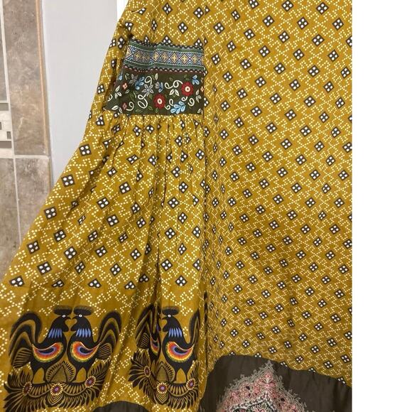 NL Pret Pima CottonYellow Gold  Digital Printed Stitched Lawn Tunic/Dress 10 - Picture 7 of 15